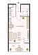 Kapitalanlage mit Wohlfühlfaktor: Modernisierte 1-Zimmer-Wohnung mit Balkon am Waldrand - Grundriss