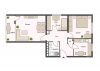 Charmante 3-Zimmer-Wohnung mit Westbalkon & Garage – naturnah in Obertshausen - Grundriss