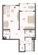 Großzügige 2-Zimmer-Wohnung am Dreieichpark-mit Balkon, Aufzug und modernen Badsanierung. - Grundriss Wohnung