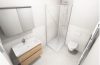Großzügige 2-Zimmer-Wohnung am Dreieichpark-mit Balkon, Aufzug und modernen Badsanierung. - Bild 1 Badezimmer